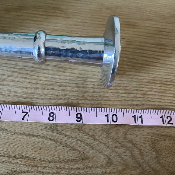 Vintage Godinger Hammered Silver Plate Candle Sticks - Picture 6 of 9